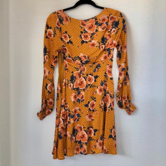 Free People Morning Light Mini Dress in Yellow 0 - Picture 7 of 8